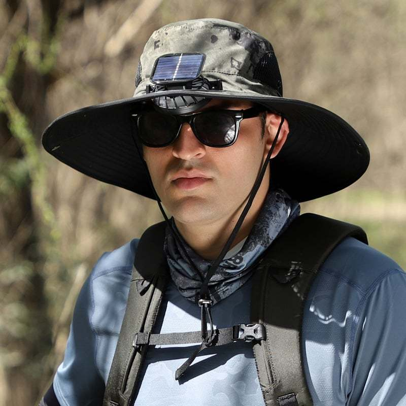 Solar Breeze™ Fan Hat | Solar-Powered Cooling Hat for Outdoor Work & Play