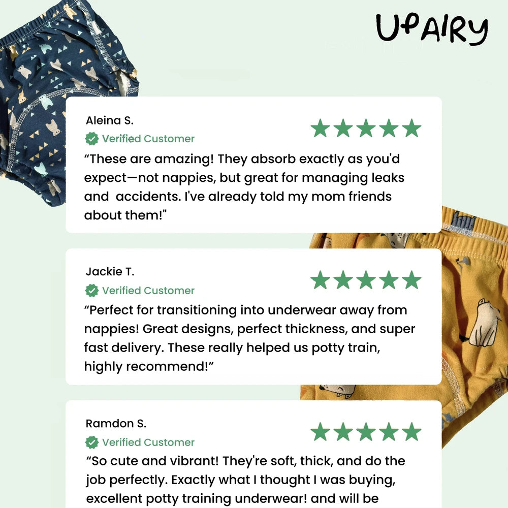 Potty Training Underwear for Toddlers | Fun Prints, Leak-Resistant