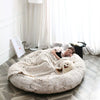 Washable Faux Fur Human Dog Bed