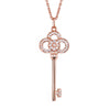 Key Heart Necklace Gift Set