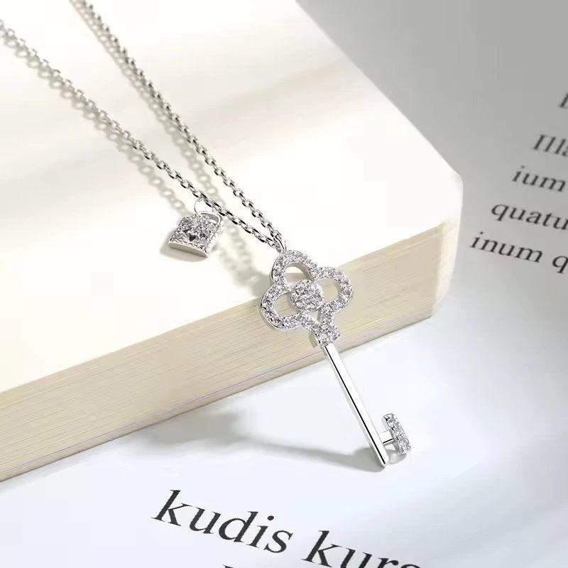 Key Heart Necklace Gift Set