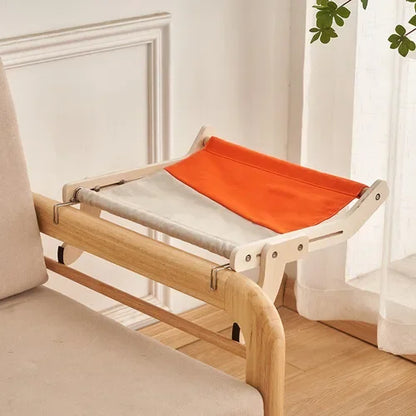 Cozy Cat Hammock – Wooden Hanging Bed
