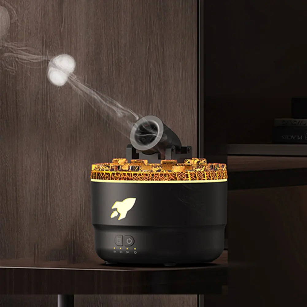 Ember Glow™ Volcano Diffuser | Flame-Effect Aromatherapy Humidifier