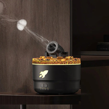 Ember Glow™ Volcano Diffuser | Flame-Effect Aromatherapy Humidifier