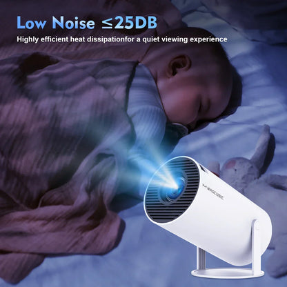 HY300 Pro 4K Android Projector | WiFi6, 260ANSI, Bluetooth 5.0