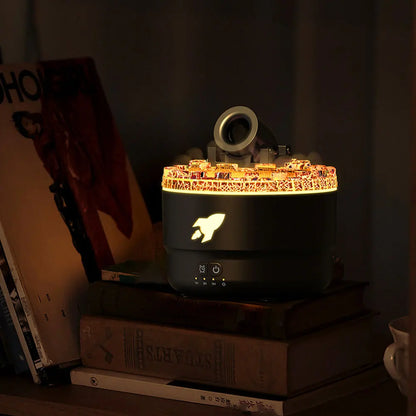 Ember Glow™ Volcano Diffuser | Flame-Effect Aromatherapy Humidifier