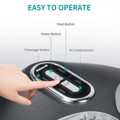 Shiatsu Foot Massager with Heat | Deep-Knead Air Compression Relief
