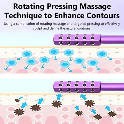 24 Germanium Face Massage Beauty Acupoint Roller Stick Wholesale Beauty Roller Tool Face Gua Sha Massager Women Skin Care Beauty