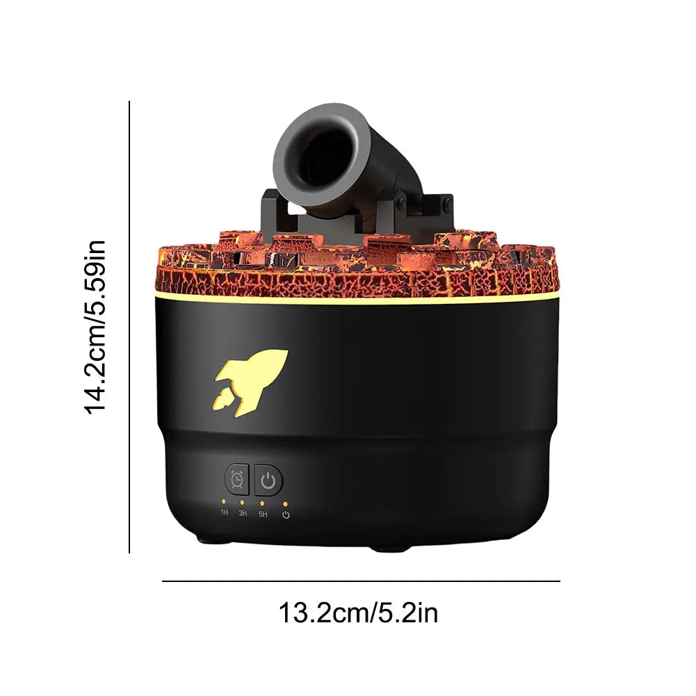 Ember Glow™ Volcano Diffuser | Flame-Effect Aromatherapy Humidifier