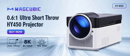 HY300 Pro 4K Android Projector | WiFi6, 260ANSI, Bluetooth 5.0