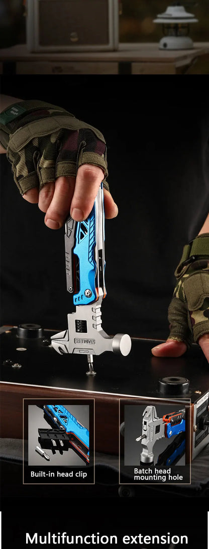 HaulPro™ 14-in-1 Emergency Multi-Tool | Hammer, Pliers & Wrench in One