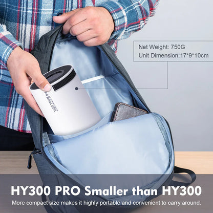HY300 Pro 4K Android Projector | WiFi6, 260ANSI, Bluetooth 5.0