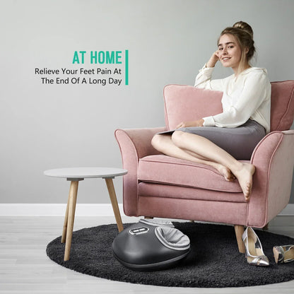 Shiatsu Foot Massager with Heat | Deep-Knead Air Compression Relief