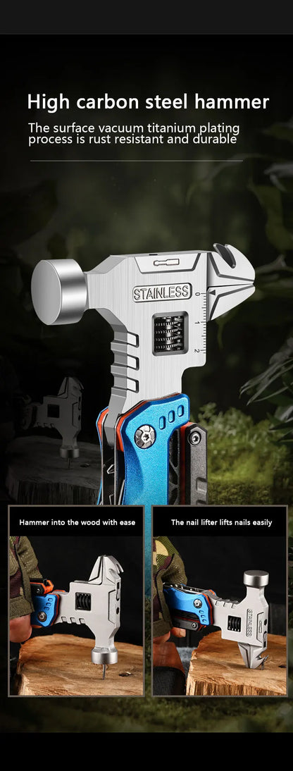 HaulPro™ 14-in-1 Emergency Multi-Tool | Hammer, Pliers & Wrench in One