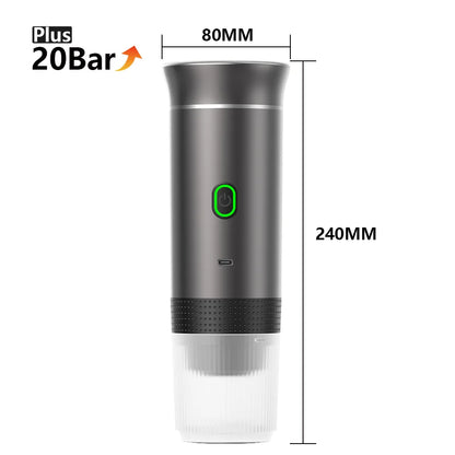 Portable Espresso Machine | 3-in-1 Wireless Travel Coffee Maker
