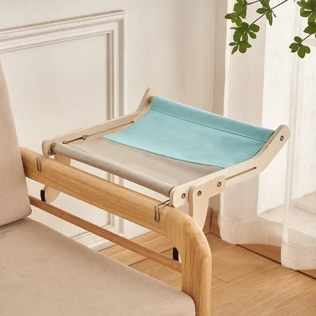 Cozy Cat Hammock – Wooden Hanging Bed