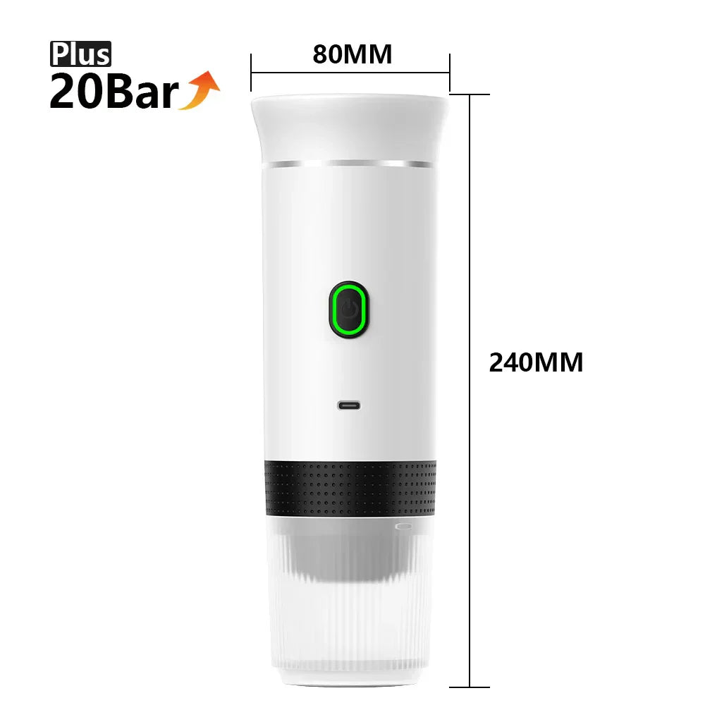 Portable Espresso Machine | 3-in-1 Wireless Travel Coffee Maker