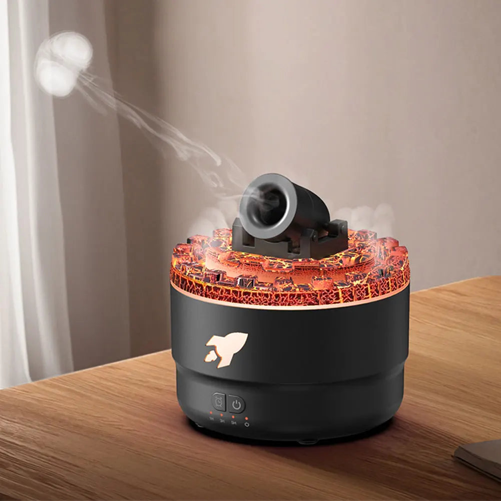 Ember Glow™ Volcano Diffuser | Flame-Effect Aromatherapy Humidifier