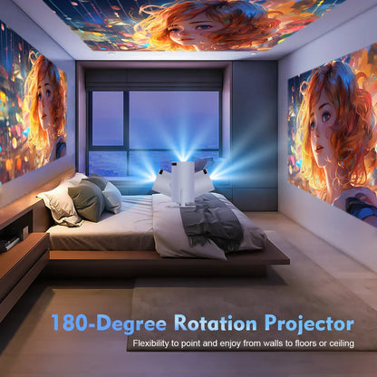 HY300 Pro 4K Android Projector | WiFi6, 260ANSI, Bluetooth 5.0