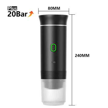 Portable Espresso Machine | 3-in-1 Wireless Travel Coffee Maker