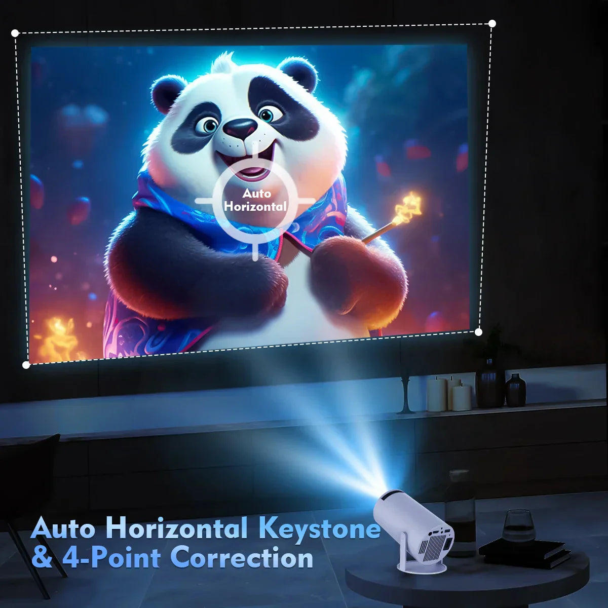 HY300 Pro 4K Android Projector | WiFi6, 260ANSI, Bluetooth 5.0