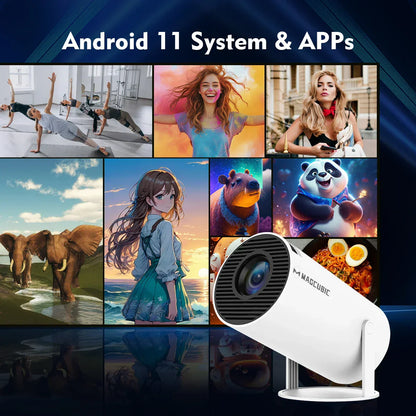 HY300 Pro 4K Android Projector | WiFi6, 260ANSI, Bluetooth 5.0
