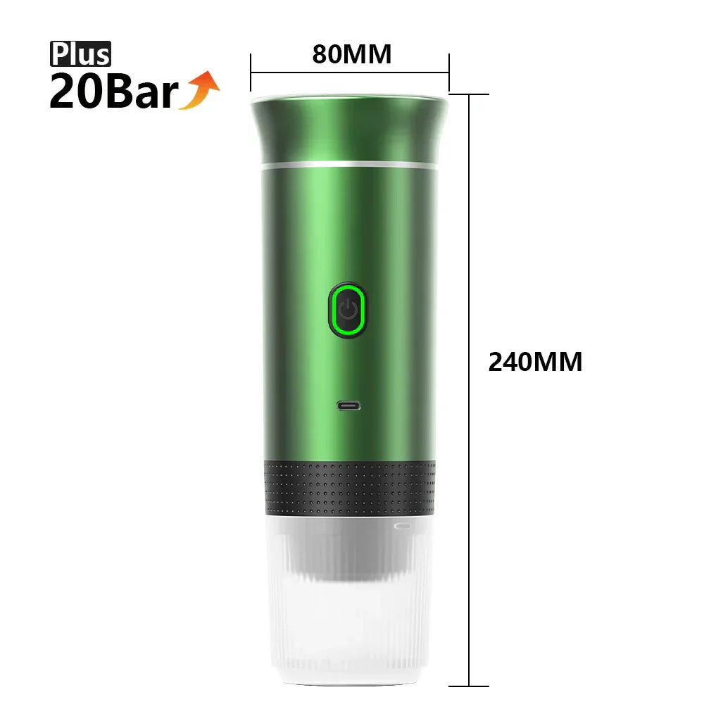 Portable Espresso Machine | 3-in-1 Wireless Travel Coffee Maker