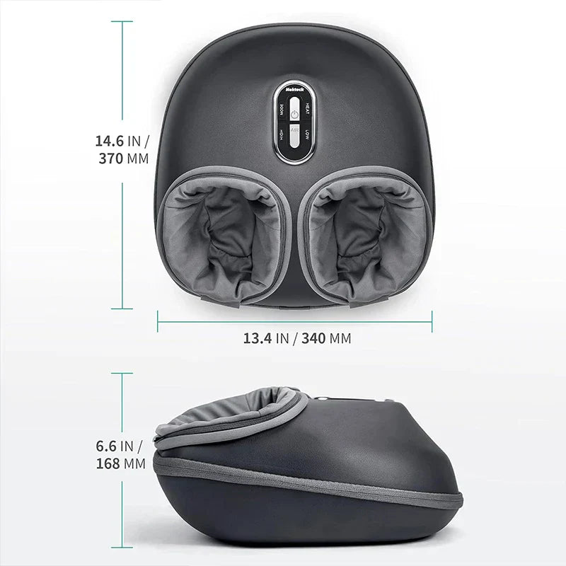 Shiatsu Foot Massager with Heat | Deep-Knead Air Compression Relief
