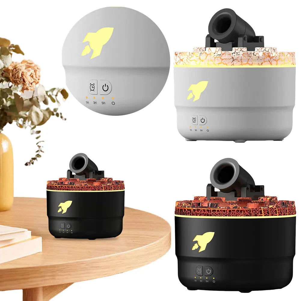 Ember Glow™ Volcano Diffuser | Flame-Effect Aromatherapy Humidifier