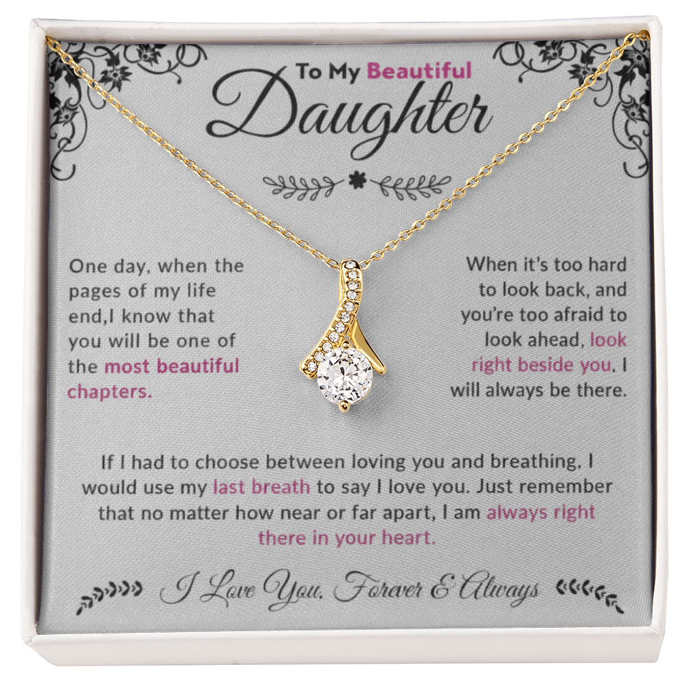 To My Beautiful Daughter| Alluring Beauty Necklace