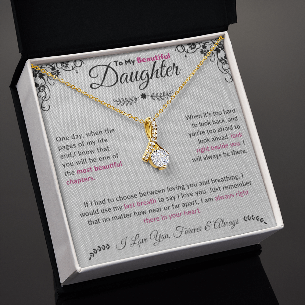 To My Beautiful Daughter| Alluring Beauty Necklace