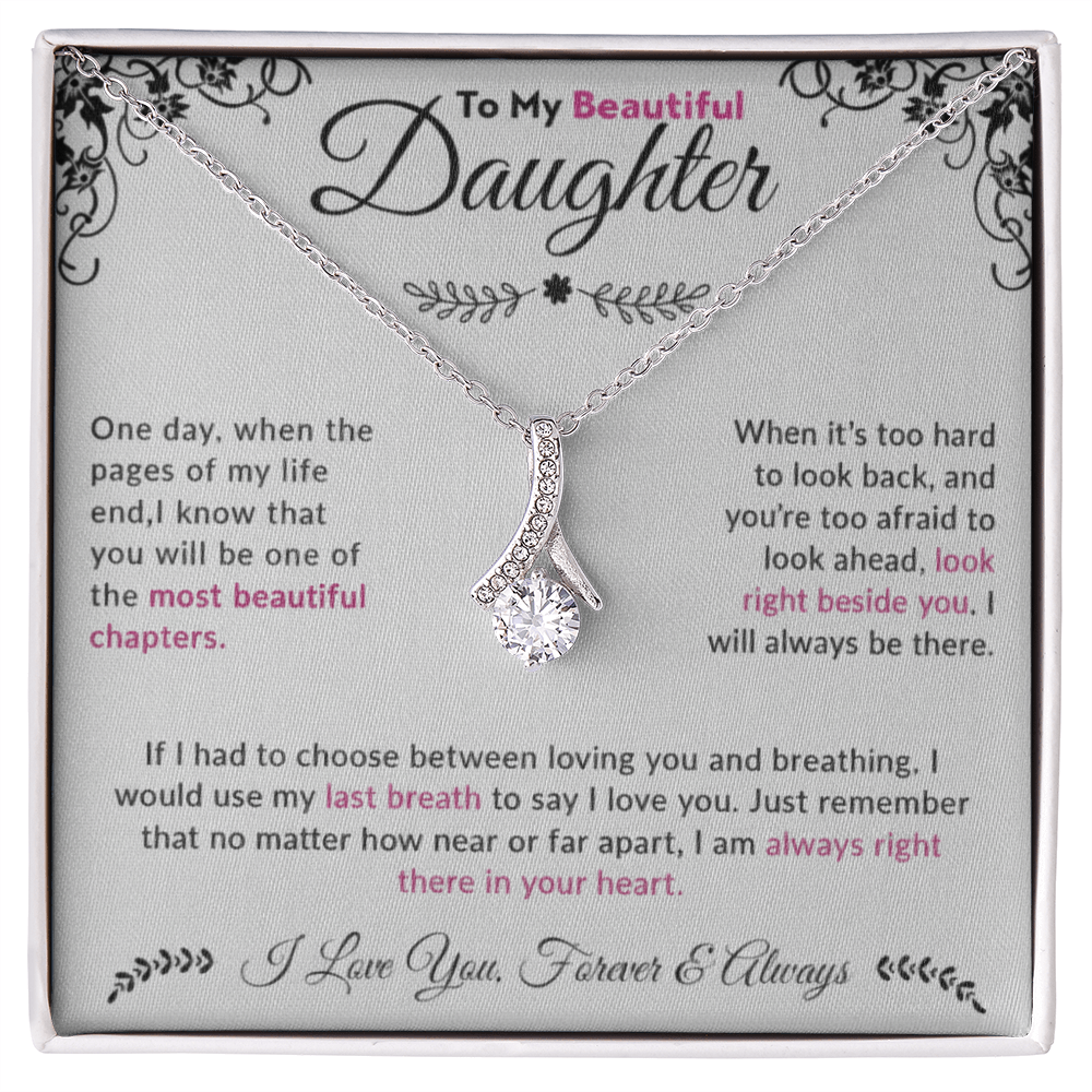To My Beautiful Daughter| Alluring Beauty Necklace