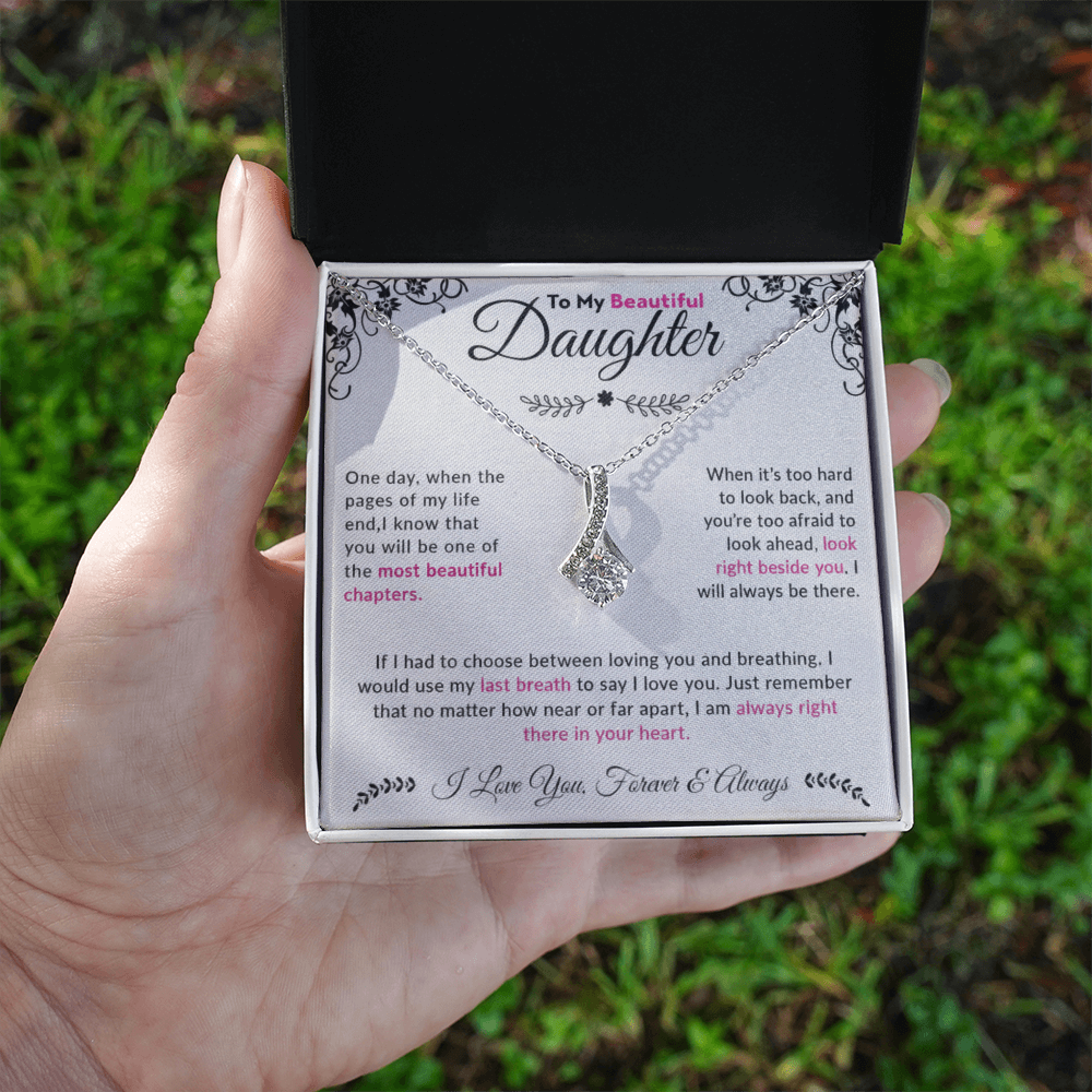 To My Beautiful Daughter| Alluring Beauty Necklace