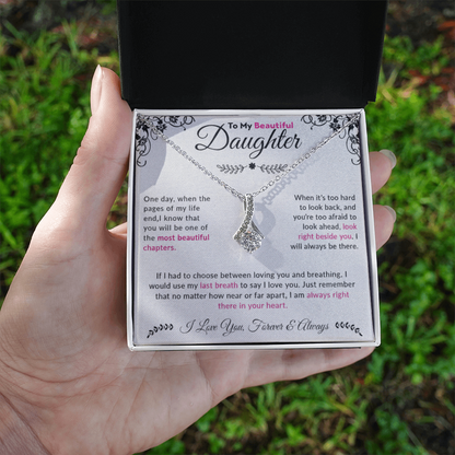 To My Beautiful Daughter| Alluring Beauty Necklace