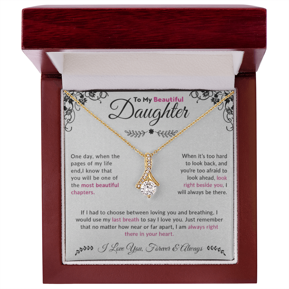 To My Beautiful Daughter| Alluring Beauty Necklace