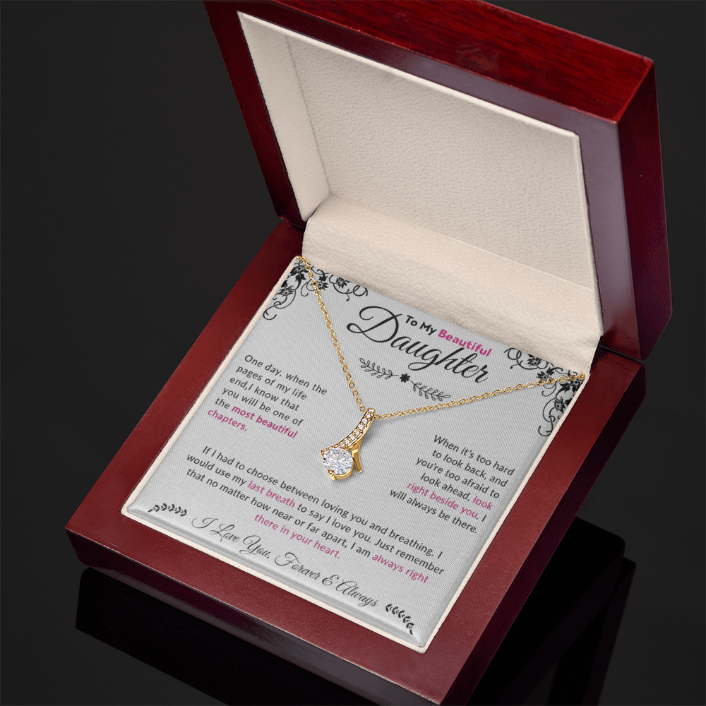 To My Beautiful Daughter| Alluring Beauty Necklace