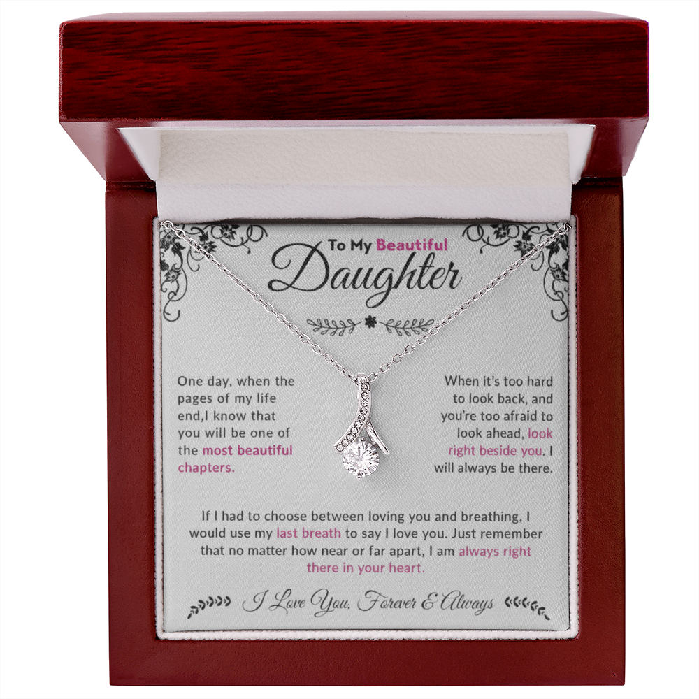 To My Beautiful Daughter| Alluring Beauty Necklace