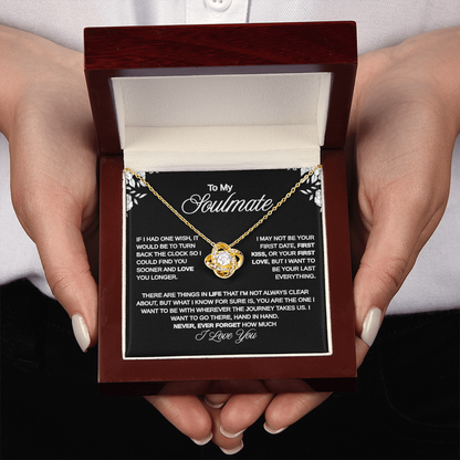 To My Soulmate | Eternal Love Knot Necklace