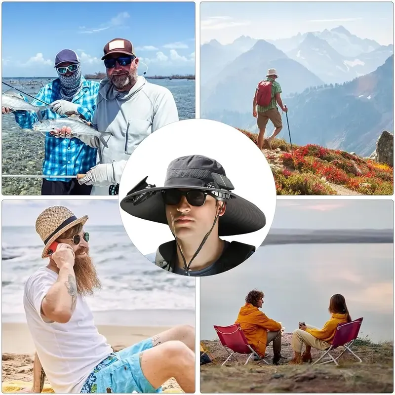 Solar Breeze™ Fan Hat | Solar-Powered Cooling Hat for Outdoor Work & Play