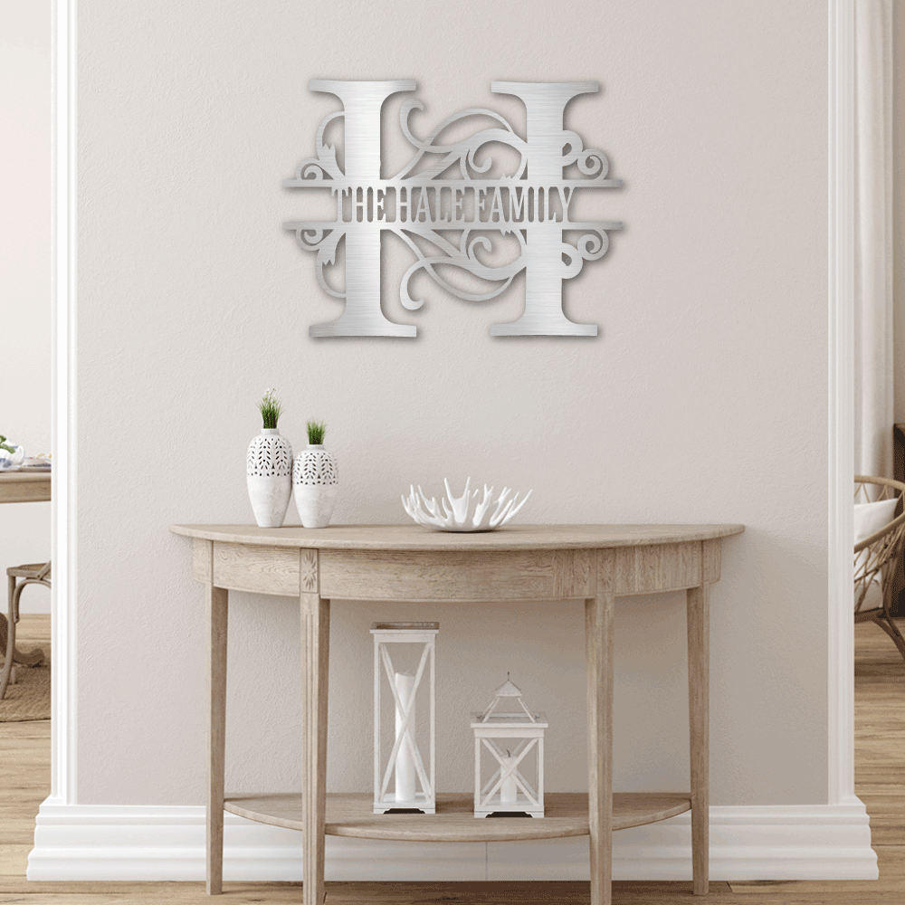 Custom Family Name Sign | Personalized Metal Wall Art (FLAG IT!™ Collection)