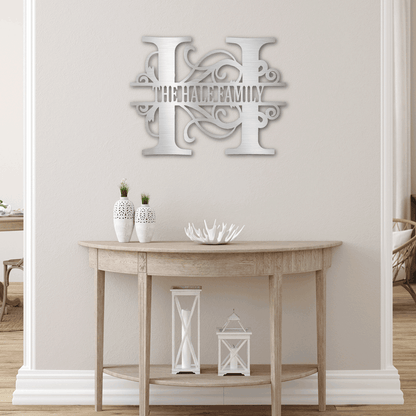 Custom Family Name Sign | Personalized Metal Wall Art (FLAG IT!™ Collection)