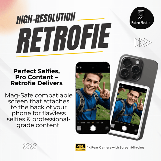 MagSnap™ Selfie Screen | Magnetic Phone Mirror for Perfect Rear-Camera Selfies
