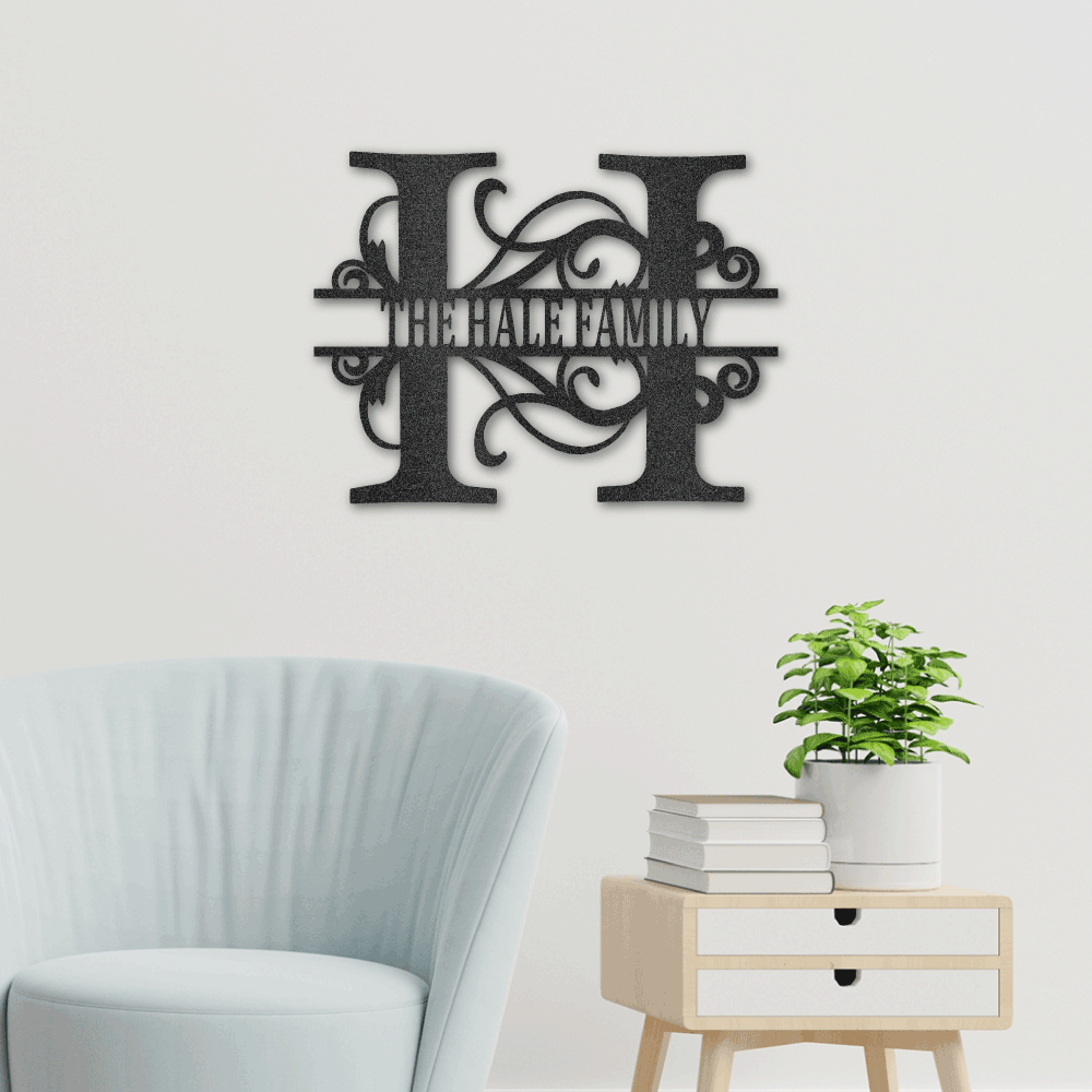 Custom Family Name Sign | Personalized Metal Wall Art (FLAG IT!™ Collection)
