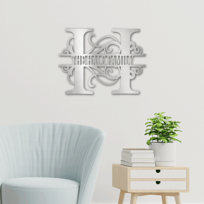Custom Family Name Sign | Personalized Metal Wall Art (FLAG IT!™ Collection)
