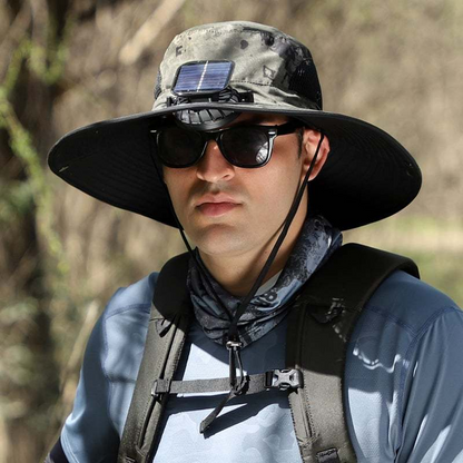 Solar Breeze™ Fan Hat | Solar-Powered Cooling Hat for Outdoor Work & Play