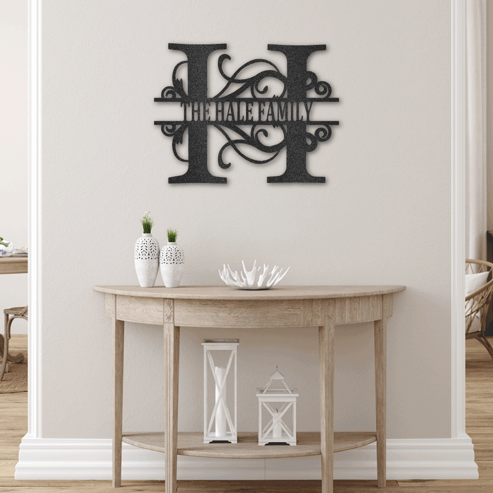 Custom Family Name Sign | Personalized Metal Wall Art (FLAG IT!™ Collection)