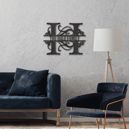 Custom Family Name Sign | Personalized Metal Wall Art (FLAG IT!™ Collection)