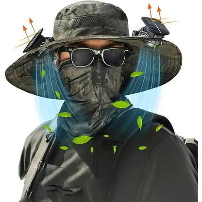 Solar Breeze™ Fan Hat | Solar-Powered Cooling Hat for Outdoor Work & Play