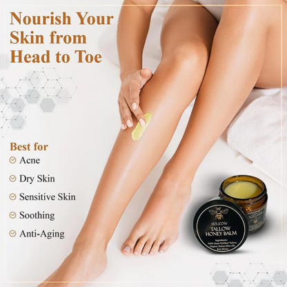 Pure Tallow Skin Balm | Whipped Grass-Fed Moisturizer for Dry Skin