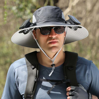 Solar Breeze™ Fan Hat | Solar-Powered Cooling Hat for Outdoor Work & Play